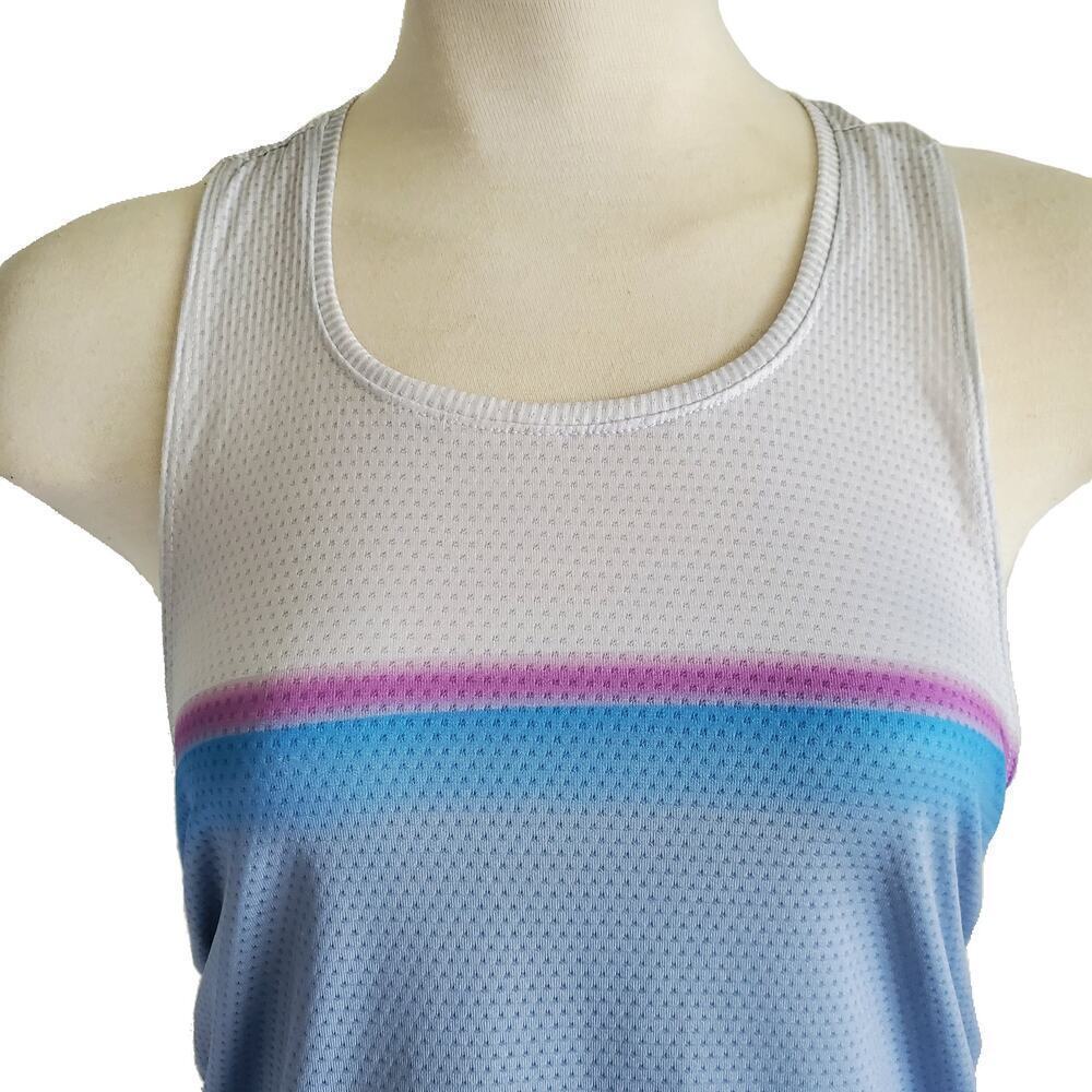 Lucky In Love Tennis Ruched Drawstring Ventilated Fabric Loose Fit Blue Size S